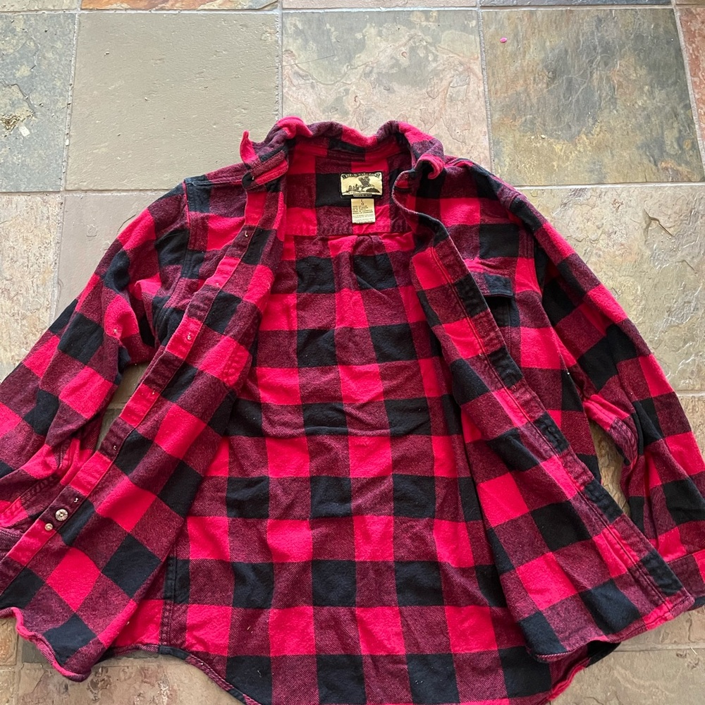Men’s plaid field & stream shirt large - Picture 5 of 5
